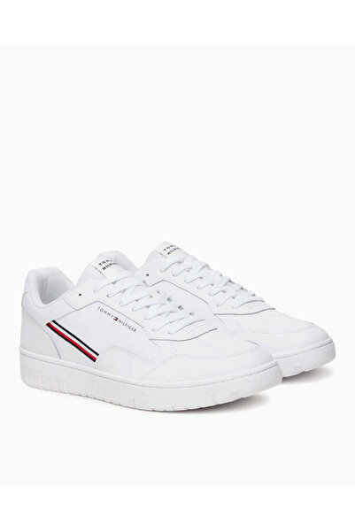 Tommy Hilfiger Ανδρικά αθλητικά παπούτσια μπάσκετ με λογότυπο ρίγες
