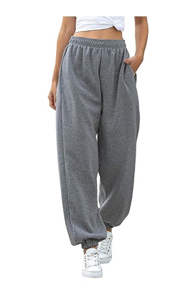 Genel Markalar Koyu Gri salaş kadın eşfoman altı