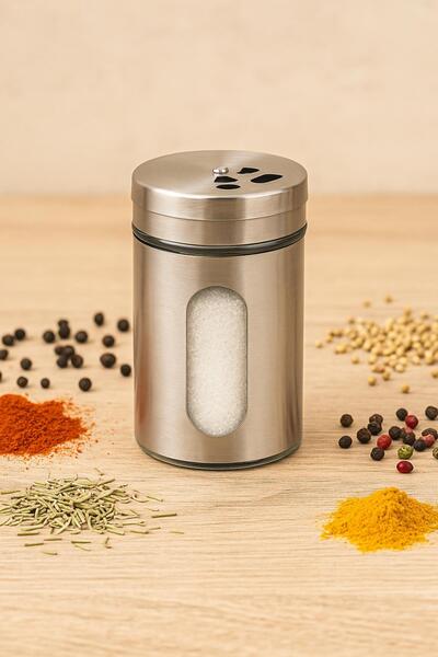 Depa Glass Salt Shaker with Metal Lid 100 ml