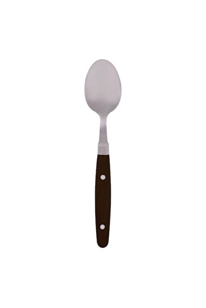 SHOPIENS Large stainless steel spoon Shopiens® with black handle, 20 cm