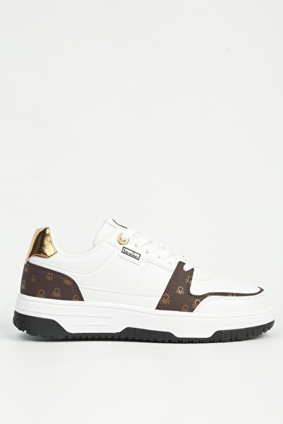 Benetton White Women's Sports Shoes Imported