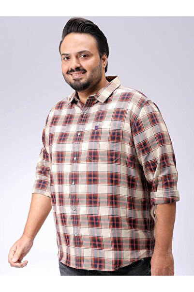 HardSoda By Styli Plus Men Regular Fit Tartan Check Casual Shirt