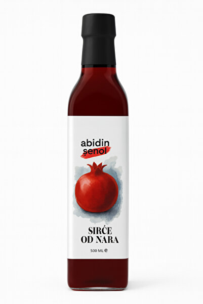 Abidin Şenol Nar Sirkesi 500 ML Cam Doğal Fermantasyon