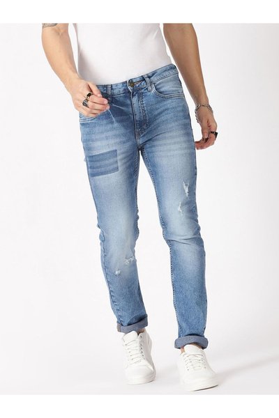 HardSoda By Styli Men Slim Fit Distresses Jeans