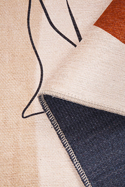 ARTLOOP Funk Şönil Dokuma Pamuk Polyester Renkli Halı AL 396