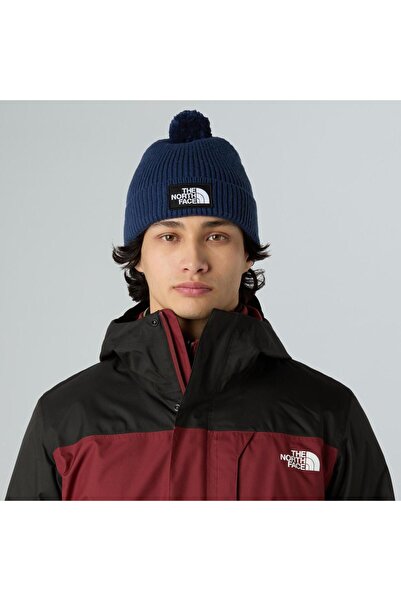 THE NORTH FACE TNF LOGO BOX POM BEANIE Unisex Bere NF0A8CHF8K21 Lacivert-STD