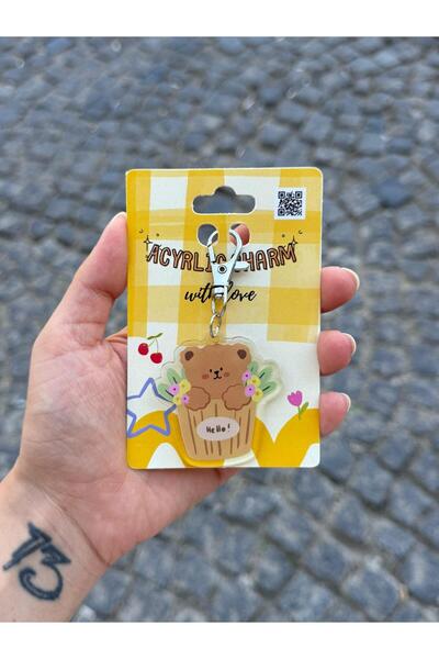Planet Butik Hello Bear Acrylic Charm