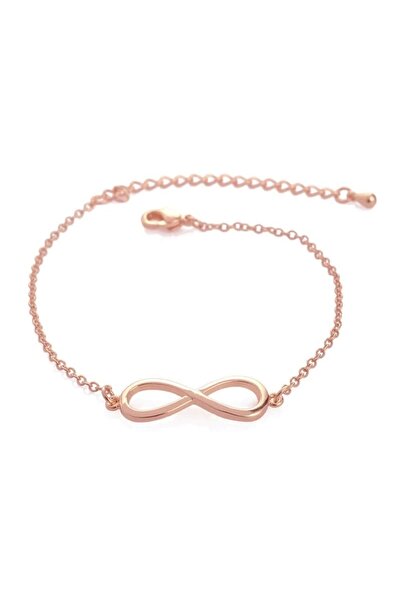 KESNUP Brățară reglabilă din aliaj cu semnul infinitului roz