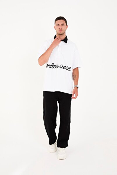 Rocqerx R-5858 Блуза с къс ръкав и бродерия