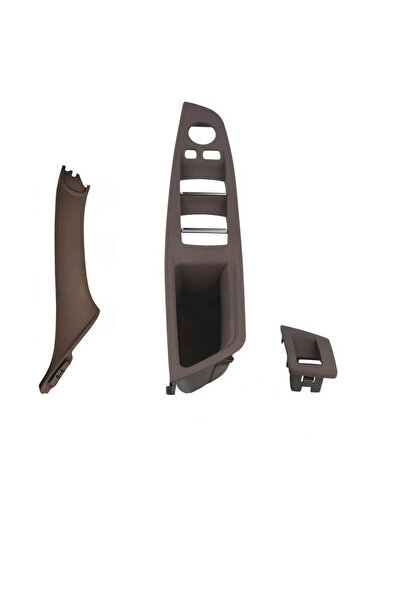 MOTOR10 Set of 3 interior front handles BMW 5 series F10/F11 2009-2017, 51417359283, Mocha Brown