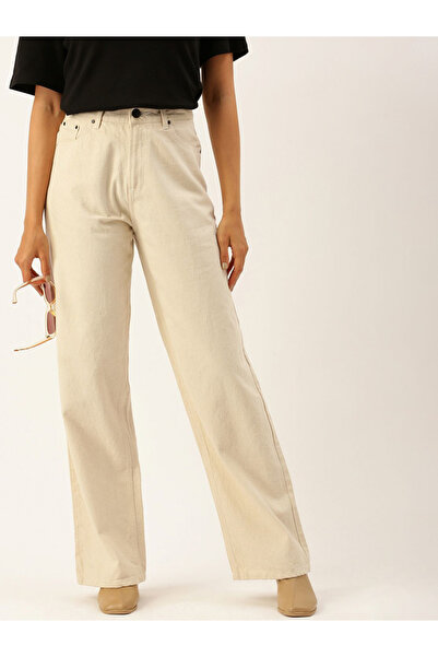 Bene Kleed By Styli Women Mid Rise Relaxed Fit Cotton Jeans