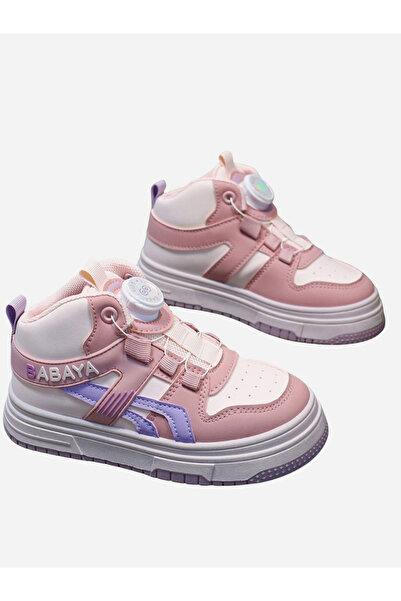 Babaya By Styli Girls Color Block Mid-Top Sneakers