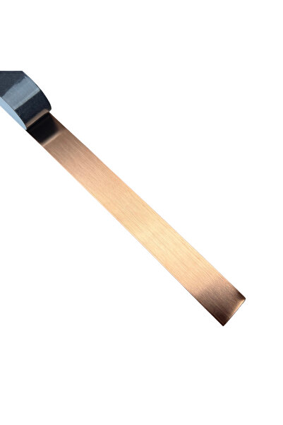 LUSSO LİNE Stainless steel flat profile copper brush 30 x 0.6 x 2700 mm