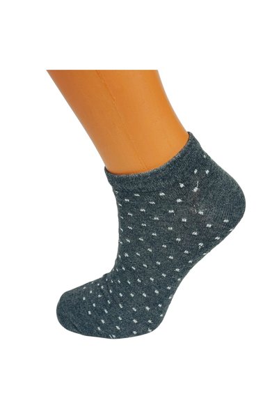 JUST SOCKS 4 Pack Women's Cotton Booties Socks Silvery