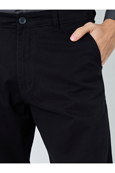 Styli Men Black Slim Fit Chino Pants