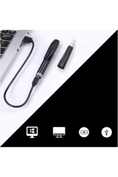 FOXMAG24 Pen Type Video Camera, Full HD 1080p, 5MP, Motion Detection, IP67, 150min Battery, 30FPS, Black