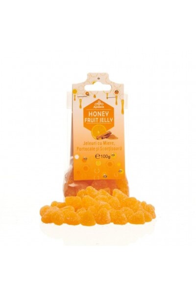 Apidava Jeleuri cu Miere, Portocale şi Scortişoara, 100g,