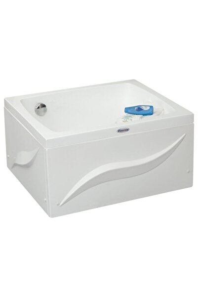 Waterway Weston Oturmalı Mini Dikdörtgen Küvet 90x80 H:43 Gövde Metal Ayak Ön...