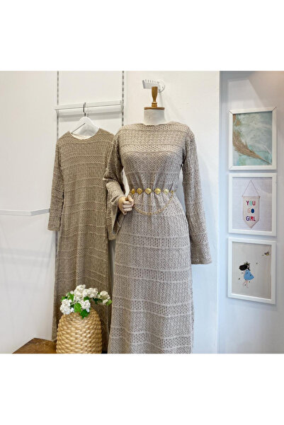 Faya Boutique Vizon Loops Örme Triko Elbise