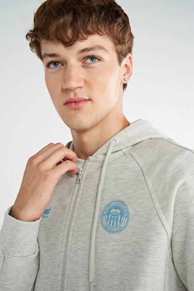 hummel Сами мъжка суитшърт със цип, сив 922431-9098