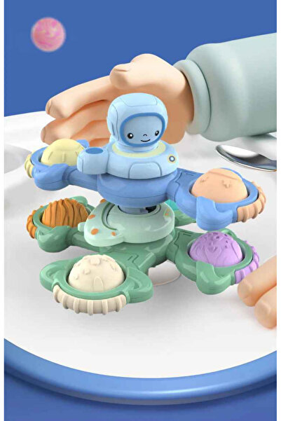 Schulzz 3Pcs Suction Cup Spinner Colorful Toy Sensory Toys for Babies Bath Toys