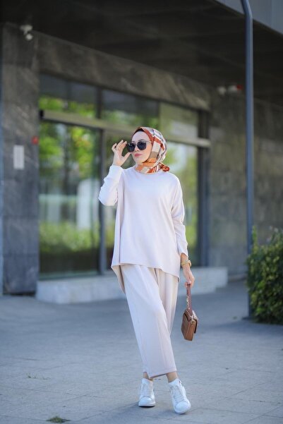 NS Moda Hijab Zeyna Women's Cream Model-524