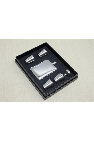 ÇERÇİCİ 4 Shot Glass Flask Set Alk3907