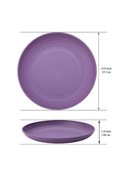 abnturk 21 cm Kamp ve Piknik için 6 lı Sürekli Kullanıma Uygun Sağlam Pratik ...