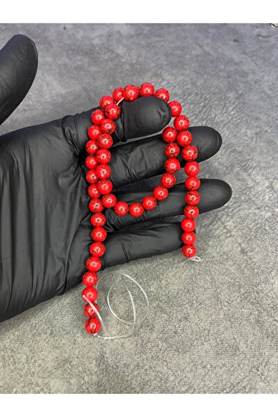 Mos Tespih Set de piatră naturală autentică de strângere roșie Havlit (un set...