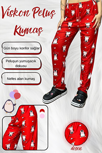 AYMELEK Women's Pajamas Soft Cotton Thin Breathable Plush Single Bottom Pajamas