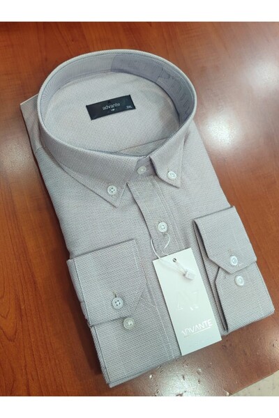 ADVANTE Güncüoğlu Battal Size Long Sleeve Pocketed Classic Men's Shirt