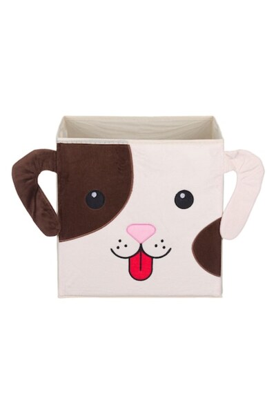 SHOPIENS Storage Box, Plush Dog Design, 30 x 30 x 30 cm