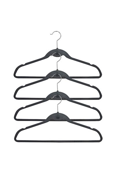 SHOPIENS Set 4 umerașe universale Shopiens® din plastic, L 45 cm, negru