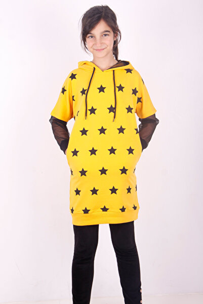 Toontoy Φόρεμα με κουκούλα για κορίτσια Star με τύπωμα