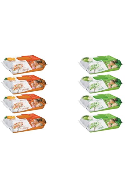 Sleepy Hygiene Set 8 x Sleepy, 4 x Wet Wipes 120 pcs Apple, 4 x Wet Wipes 120 pcs Orange