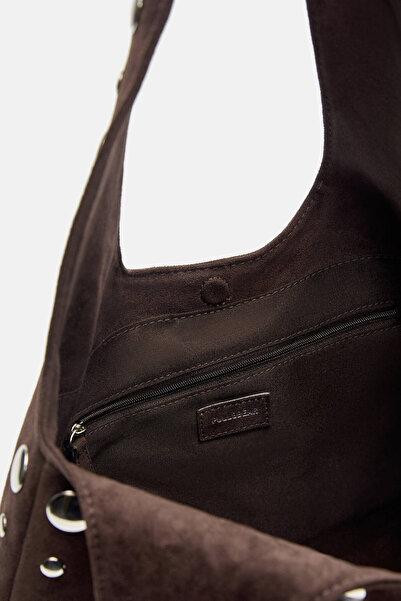 Pull & Bear Studded shopper bag
