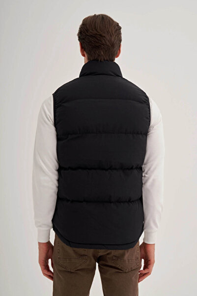 Cazador Ανδρικό γιλέκο Crinkle Black 10260