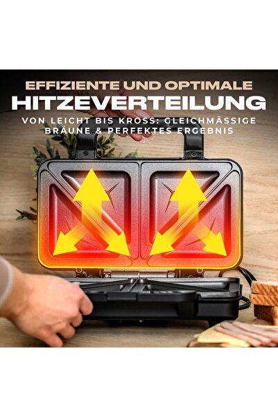 ProfiCook PC-ST 1092 XXL Sandviç Tost Makinesi – 900W Elektrikli Sandwichtoaster