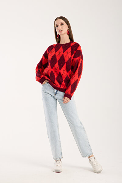 Pinza Baklava Pattern Soft Sweater