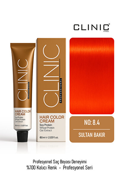 CLINIC PYROO No: 8.4 Saç Boyası – Hair Color Cream 60 ml - Sultan Bakır