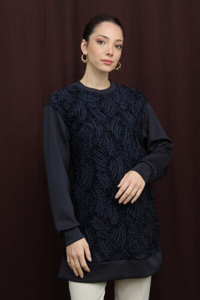 Puane Women's Front Part with Lace Detail, Stylish Looking High-End Tunic