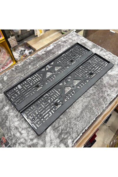 Korkmaz Oto Market & Aksesuar Düz Siyah Takmatik Plakalık 2 Adet