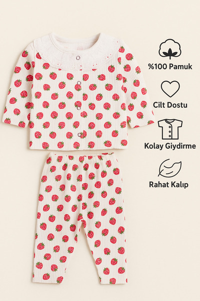 MYZİ STORE Newborn Baby Kids Pajamas Set