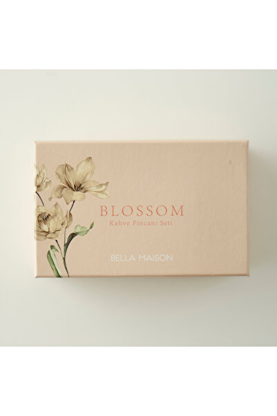 Bella Maison Blossom Porselen 2'li Kahve Fincanı Seti Bej (90 cc)
