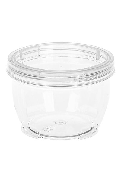 SHOPIENS Set of 4 Shopiens® plastic organizer boxes with lids, transparent, 9x6 cm