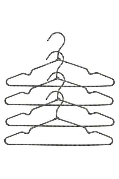 SHOPIENS Set 4 umerașe universale Shopiens® metalice, L 40,5 cm, gri