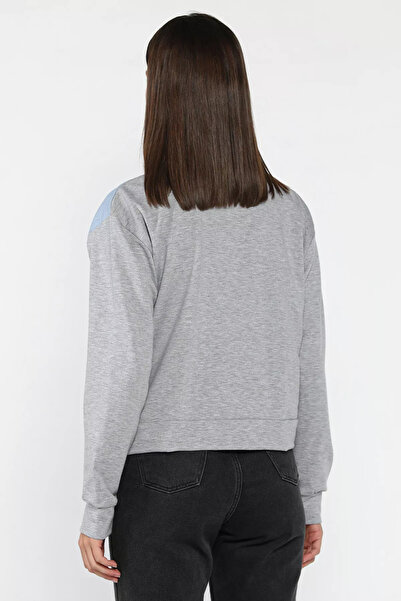 julude Gray Women's Denim Garnished Seasonal Jacket