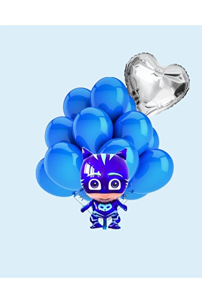 Evabrite مجموعة بالونات فويل من بيجاما سكيليرز - طفل القطة - مجموعة حفلات عيد...