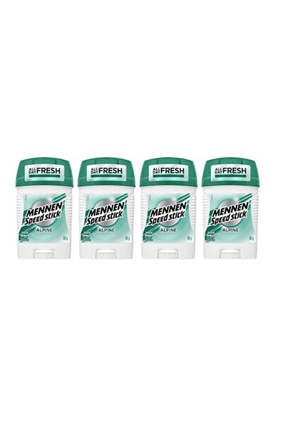 MENNEN SPEED STICK Set 4 x Deodorant 60ml, Alpine, All Day Fresh, Intense Fresh Fragrance
