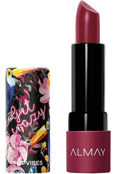ALMAY Lipstick with Vitamin E Oil & Shea Butter, Matte Finish, Hypoallergenic, 180 Get Crazy, 0.14 Oz